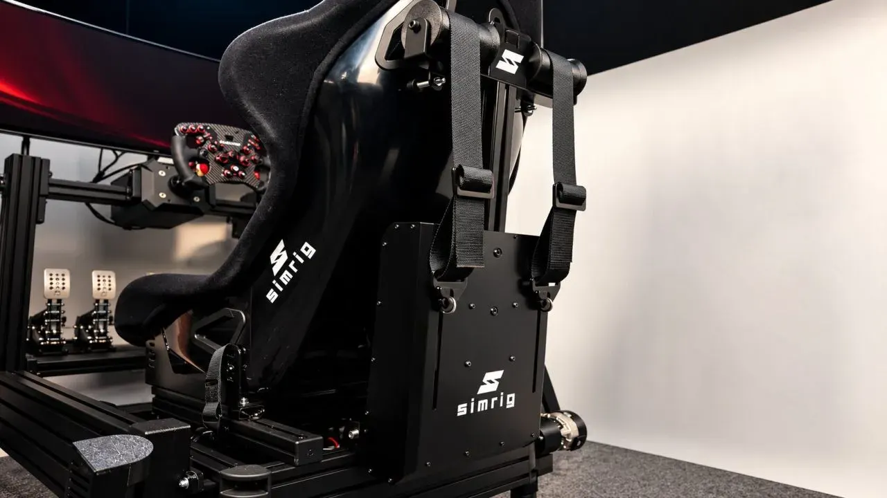 SIMRIG SBM aktív biztonsági öv: 30 kg erő vállanként, szimulátorhoz